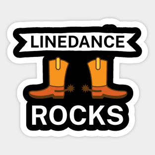 Linedance rocks Sticker